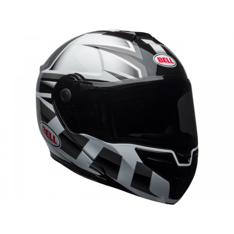 Casque Moto Bell Srt Modular Predator Blancnoir Vide Motocom