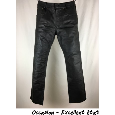 Pantalon moto cuir homme