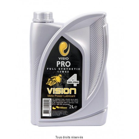 HUILE 4T 10W60 100% SYNTHESE VISION 2L