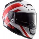 CASQUE LS2 FF397 VECTOR FT2 TRIDENT WHITE RED