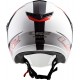 CASQUE LS2 OF573 TWISTER PLANE WHITE BLACK RED