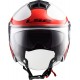 CASQUE LS2 OF573 TWISTER PLANE WHITE BLACK RED
