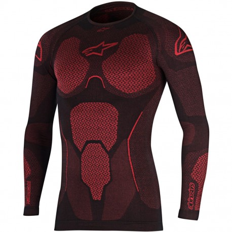 MAILLOT ALPINESTARS RIDE TECH SUMMER ML NOIR/ROUGE